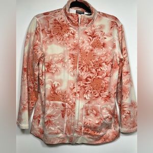 Additions by Chicos Womens Zip Up Jacket Plus Size 1 Lightweight